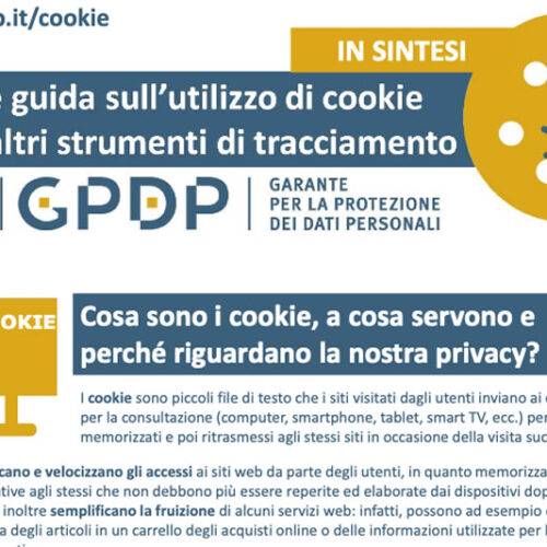Adeguamento Cookies gennaio 2022